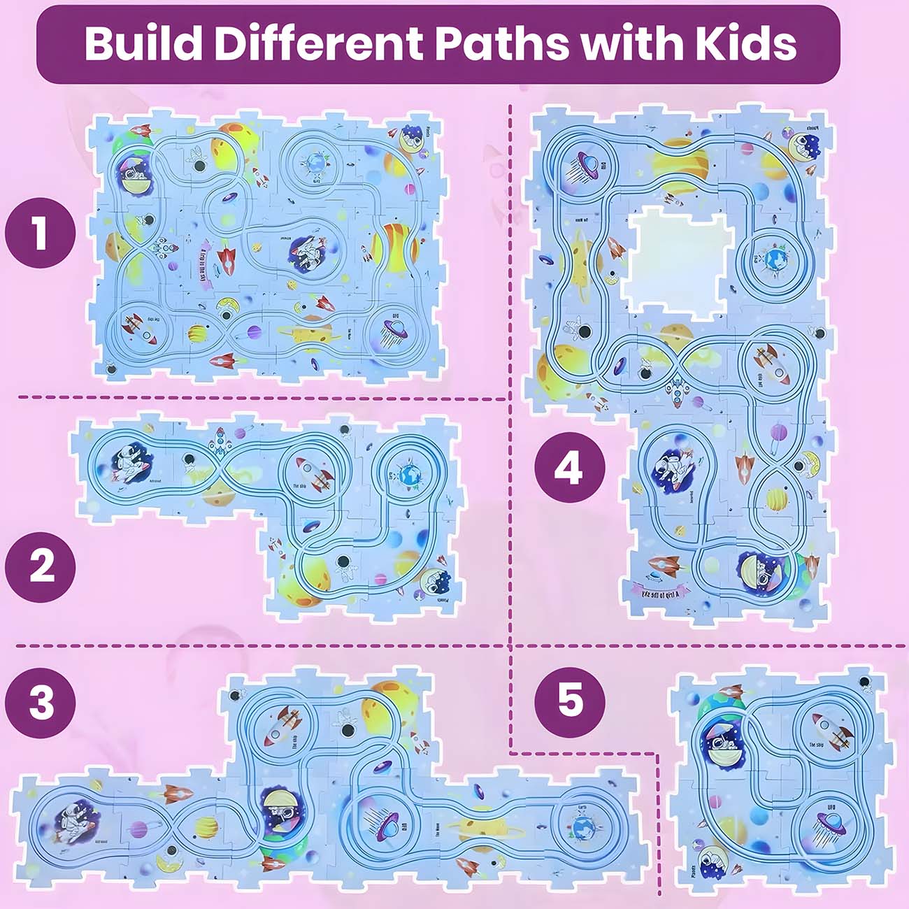 Puzzle Racer Car Track Set-kids game-puzzle game-creativity-critical thinking-cuddly mama-racing-learning and play-different examples