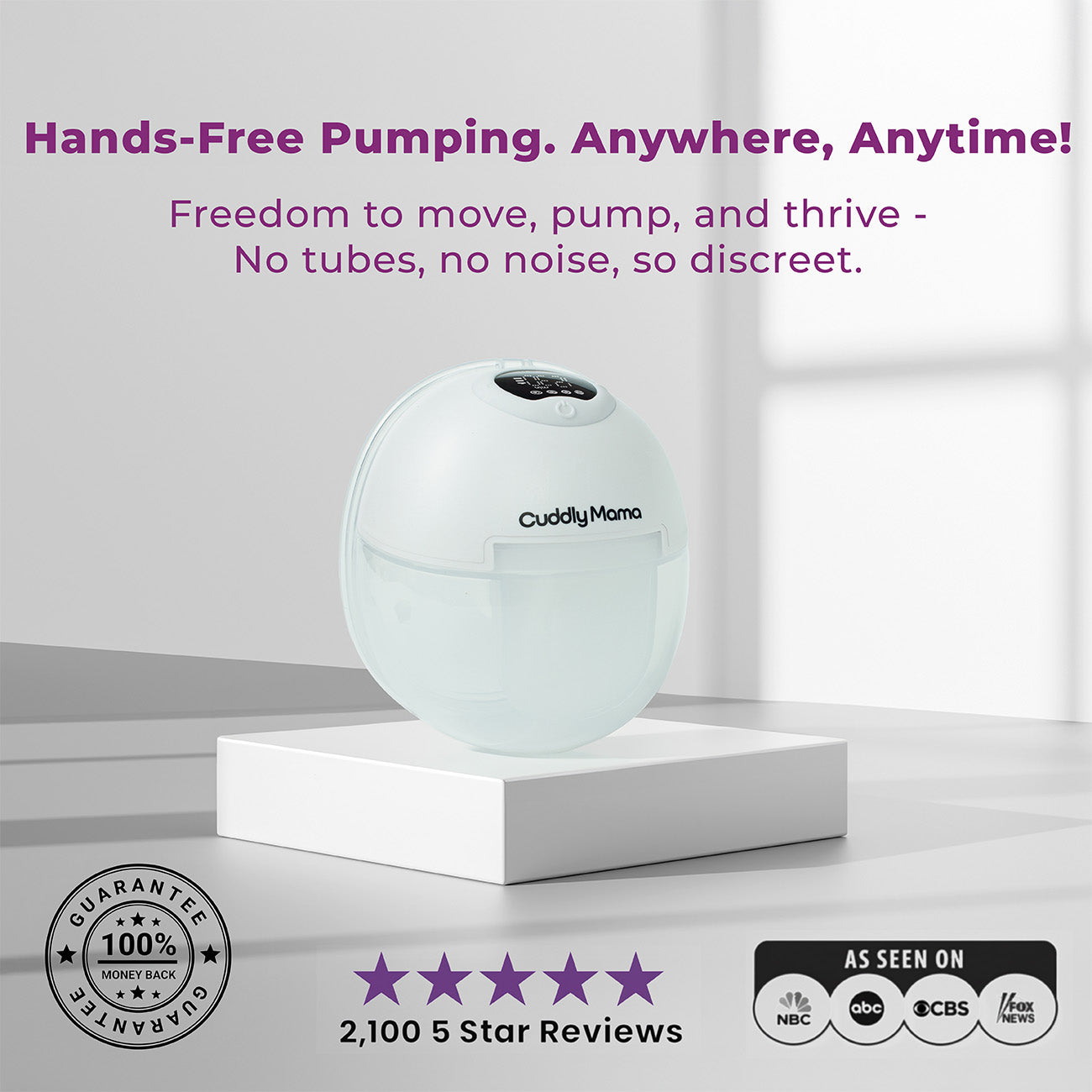 Single breast pump-wearable breast pump-gift for mom-baby shower gift #style_single (1 pump)