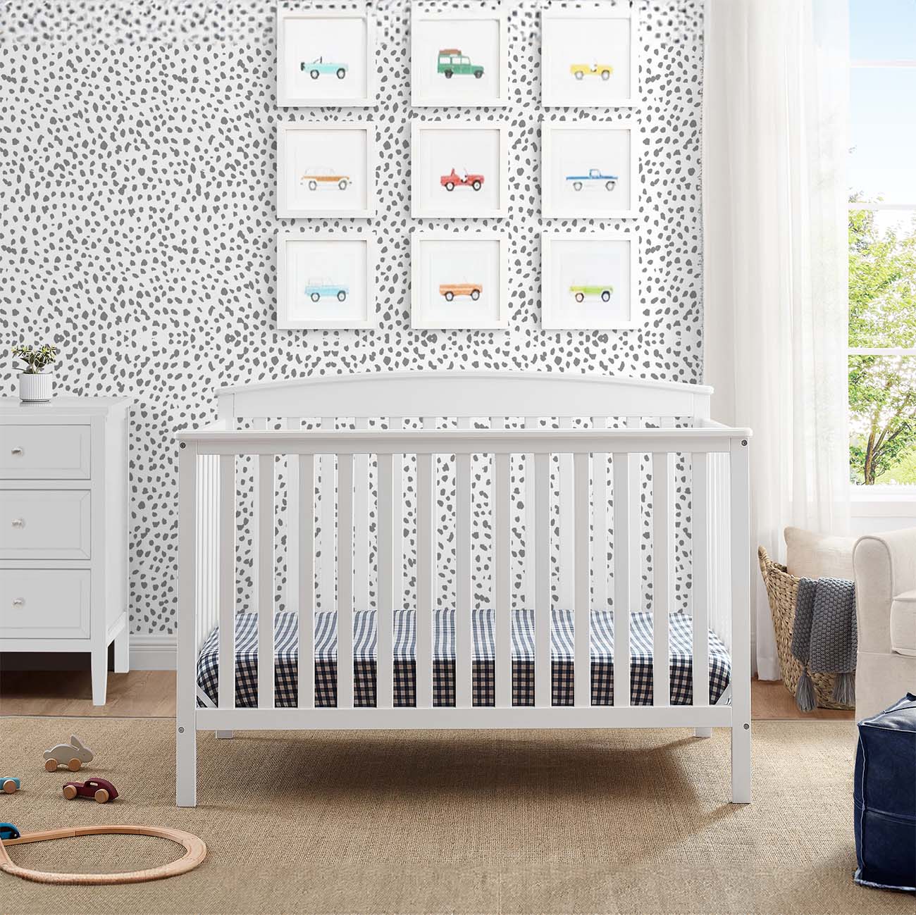 6-In-1 Convertible Baby Crib-crib bed-baby crib-baby bed crib-nursery-first bed-newborn bed-baby room