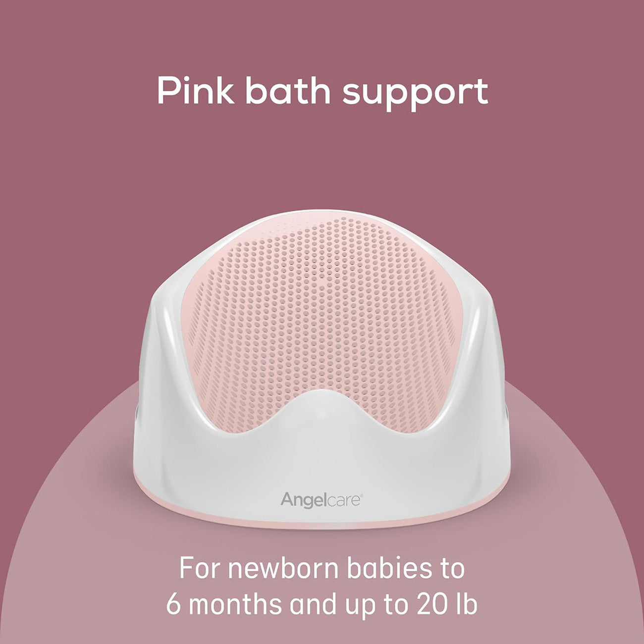 Baby Bath Support-Ideal for newborns-infants-Less than 6 Months Old-taking bath-pink bath support #color_pink