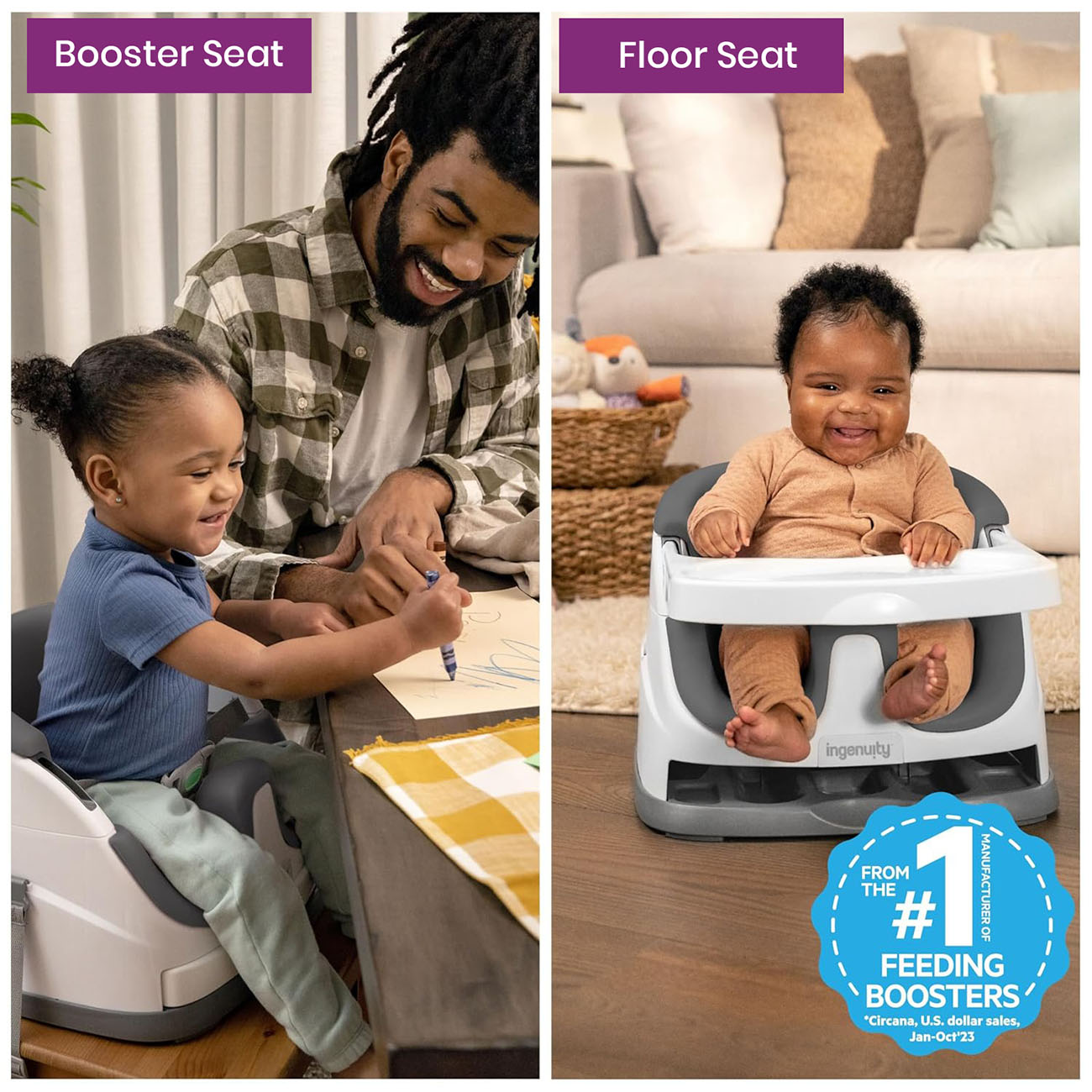 Baby booster seat with tray best sale