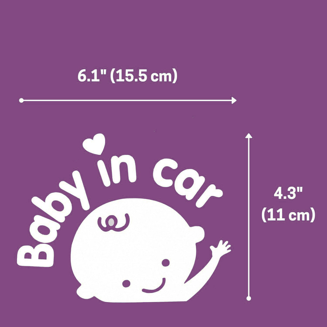 Baby on Board sign, Baby in Car, Car Window Decal Stickers-baby sticers-cars safety stickers-sticker size1