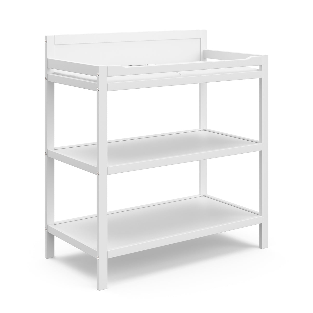 Infant Changing Table with Changing Pad-baby changing table-diaper station-safe-changing diapers-white