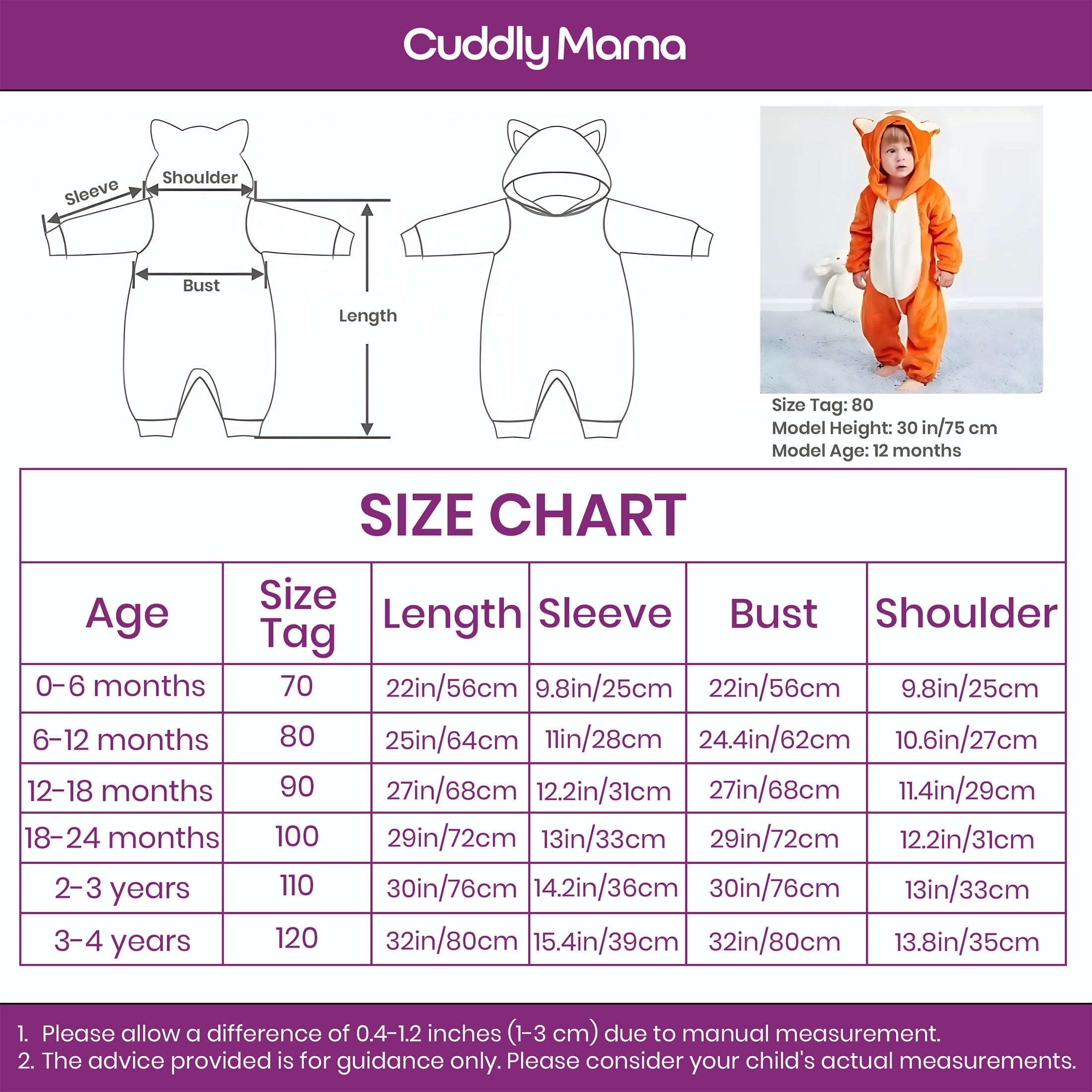 Baby Romper Cartoon Animal Onesie – Cozy & Cute Toddler Jumpsuit for Boys and Girls