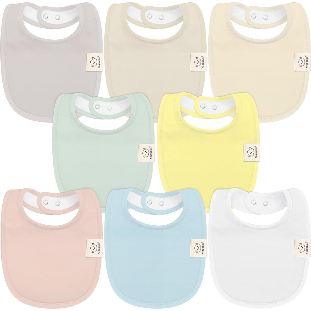 baby bibs-8-Pack Organic Baby Bibs for Boys, Girls-Soft Cotton Drooling and Teething, Baby Drool-dawn #color_dawn