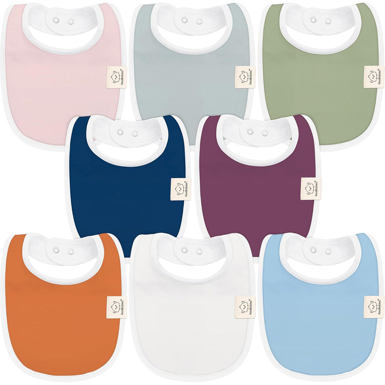 baby bibs-8-Pack Organic Baby Bibs for Boys, Girls-Soft Cotton Drooling and Teething, Baby Drool-inspire #color_inspire