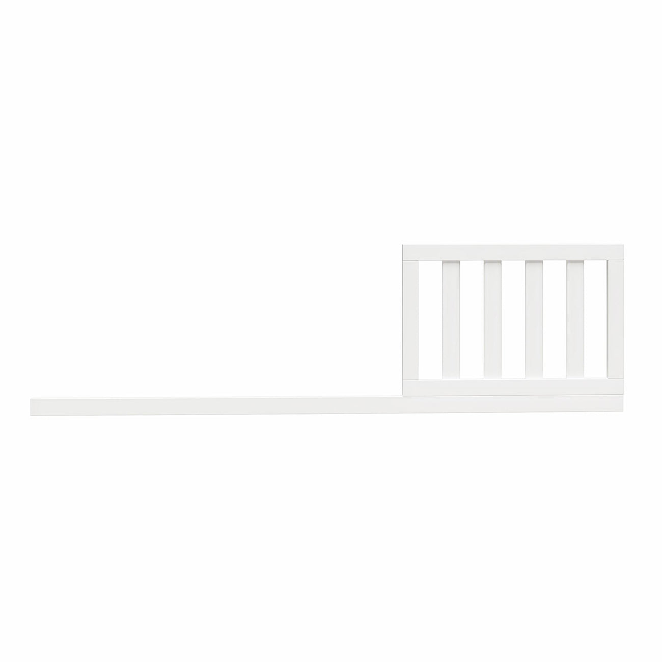 crib bed-Convertible Adele Daybed and Toddler Rail-baby crib rail-white main new