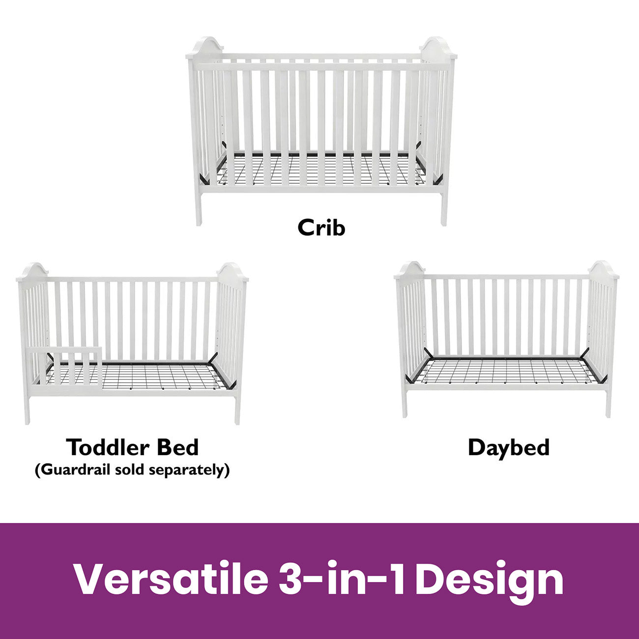 crib bed-Convertible Crib-baby crib-nursery-baby room-baby bed-toddler bed-toddler room-3in1 design