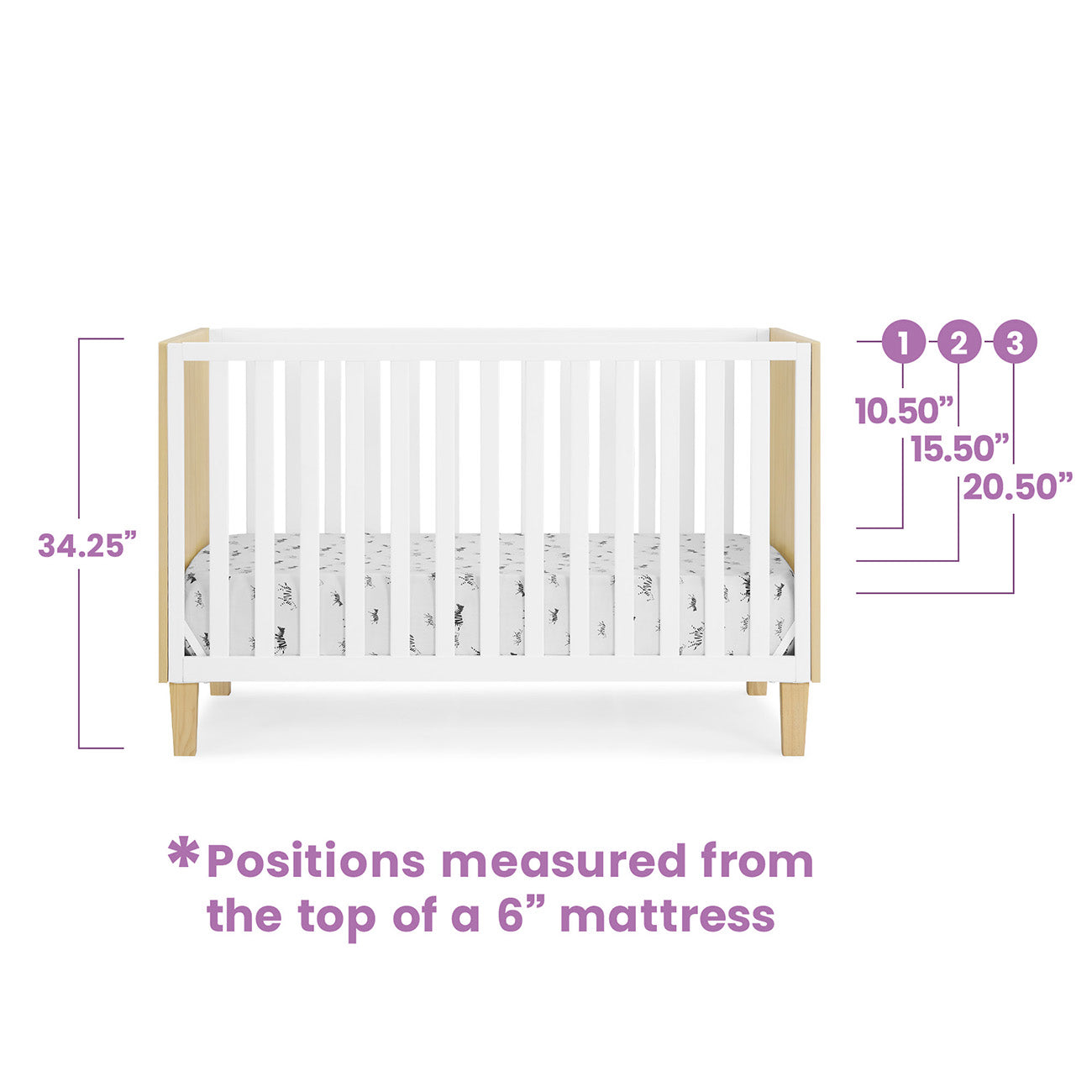 crib bed-baby bed-baby crib-toddler bed-sonny-delta children bed-safety-mattress height