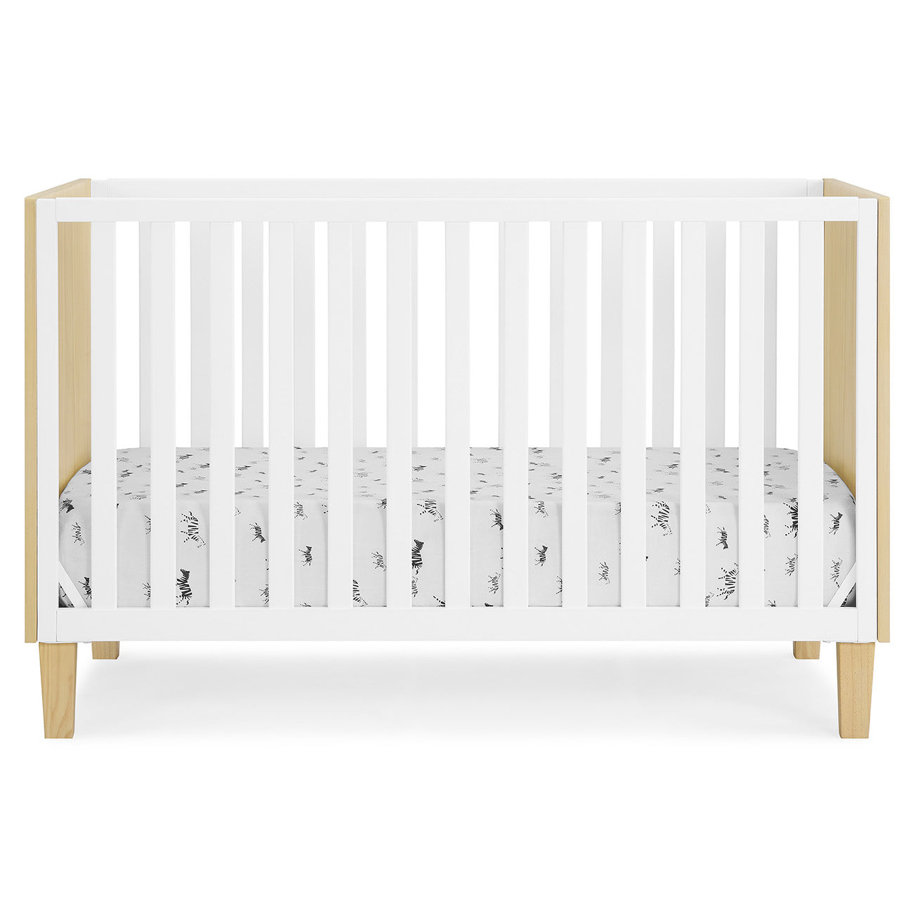 crib bed-baby bed-baby crib-toddler bed-sonny-delta children bed-white side view