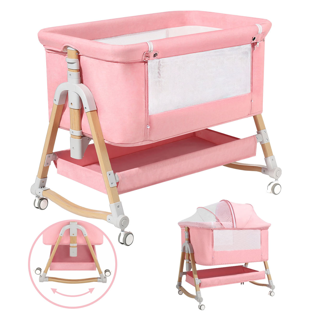 3-in-1 Portable Baby Bassinet: The Perfect Sleep Solution for Your Little One