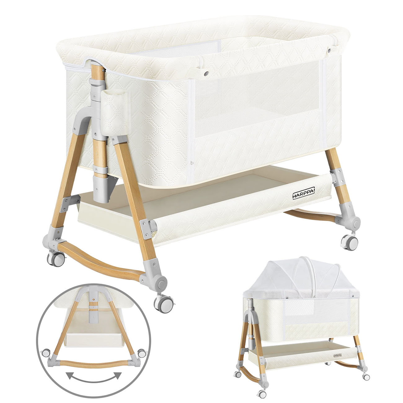 3-in-1 Portable Baby Bassinet: The Perfect Sleep Solution for Your Little One